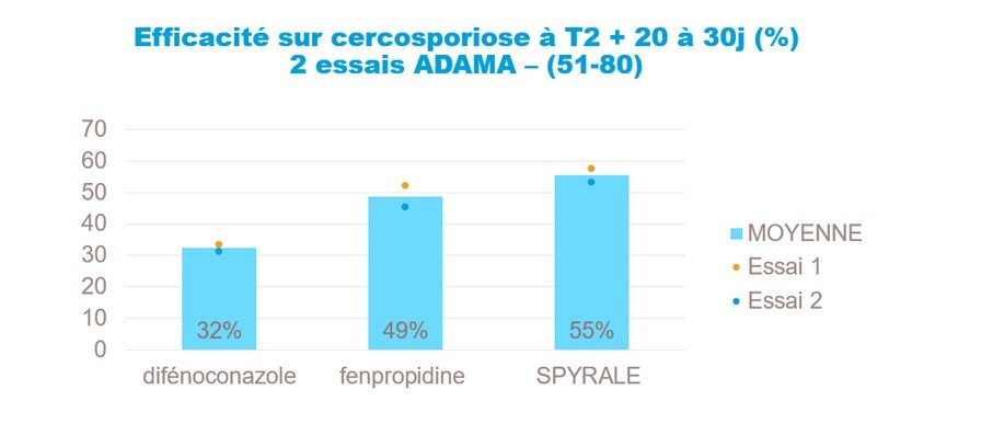 Efficacite Spyrale cercosporiose 2